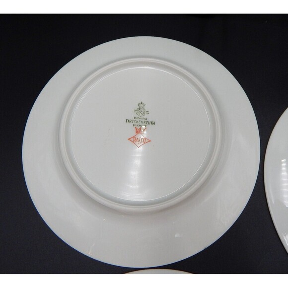 Tirschenreuth Bavaria The Elgin Butter Plates Set of 4 Germany 6 Inch Silver - Picture 9 of 12
